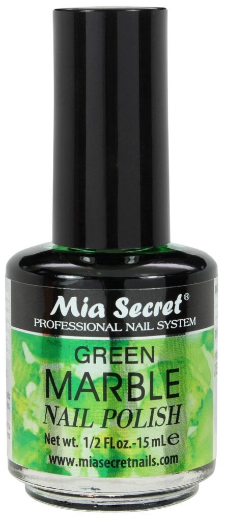 Green Marble Nail Polish